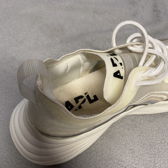 APL Streamline Womens 9 Ivory Clear Black Cushion Running Sneaker Shoe Comfort - Picture 10 of 11